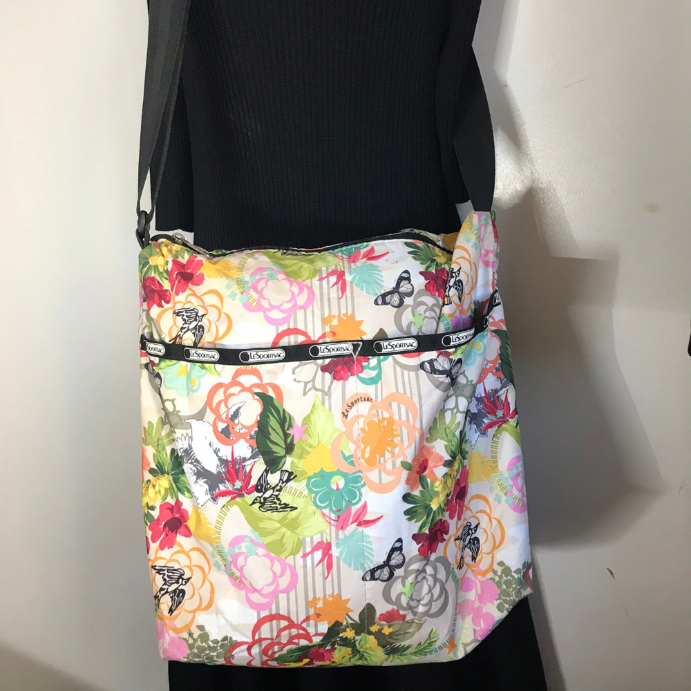 Lesportsac Multi Color Large Crossbody Bag - Picture 7 of 8